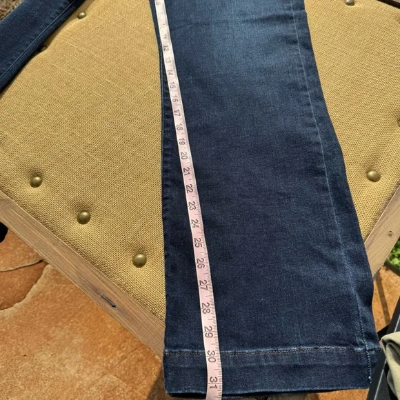 Judy Blue High Rise Wide-Leg Dark Blue Denim Jeans Size 7/28 - Picture 9 of 11